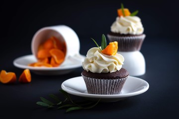  mandarin  cupcake