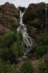 Fototapeta na wymiar Little waterfall in the central Andes of Chili