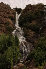 Fototapeta premium Little waterfall in the central Andes of Chili