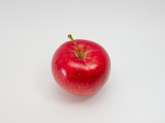 red apple on a white background