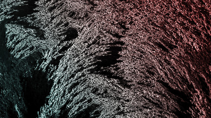 Panoramic view of metallic shaving background