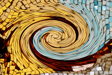 abstract colorful illustration and background