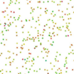 Festive colorful star confetti background. Rectangle vector texture for holidays, postcards, posters, websites, carnivals, birthday