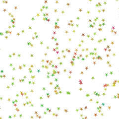 Festive colorful star confetti background. Rectangle vector texture for holidays, postcards, posters, websites, carnivals, birthday