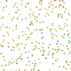 Festive colorful star confetti background. Rectangle vector texture for holidays, postcards, posters, websites, carnivals, birthday