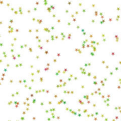 Festive colorful star confetti background. Rectangle vector texture for holidays, postcards, posters, websites, carnivals, birthday