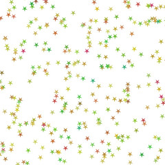 Festive colorful star confetti background. Rectangle vector texture for holidays, postcards, posters, websites, carnivals, birthday