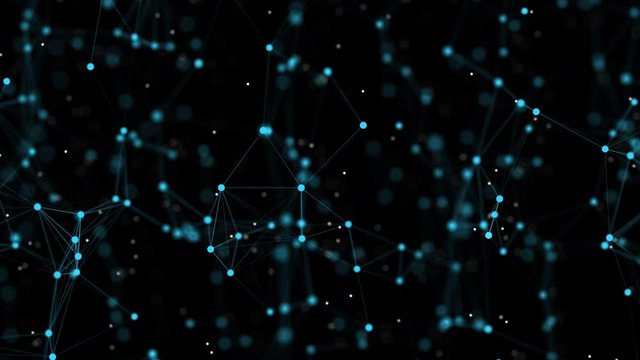 4k animated background of interconnected dots