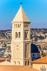 Fototapeta na wymiar The roofs of Jerusalem