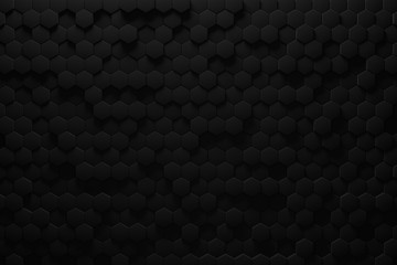 Black triangular abstract background, Grunge surface, 3d Rendering