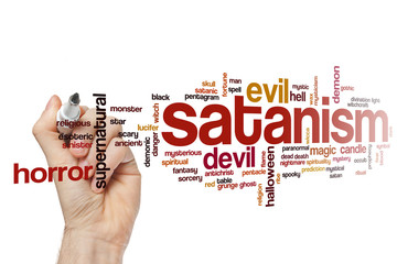 Satanism word cloud