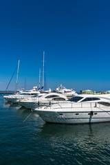 Yachts in port