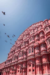 Gartenposter Koralle Hawa Mahal, die rosa Stadt in Indien