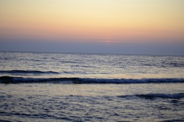 Fototapeta na wymiar sunrise on the Baltic Sea