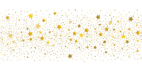 Gold glitter star. 