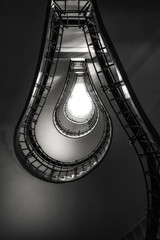 the lightbulb staircase