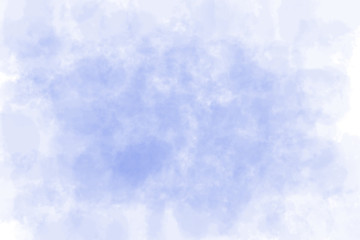 Abstract blue watercolor on white background
