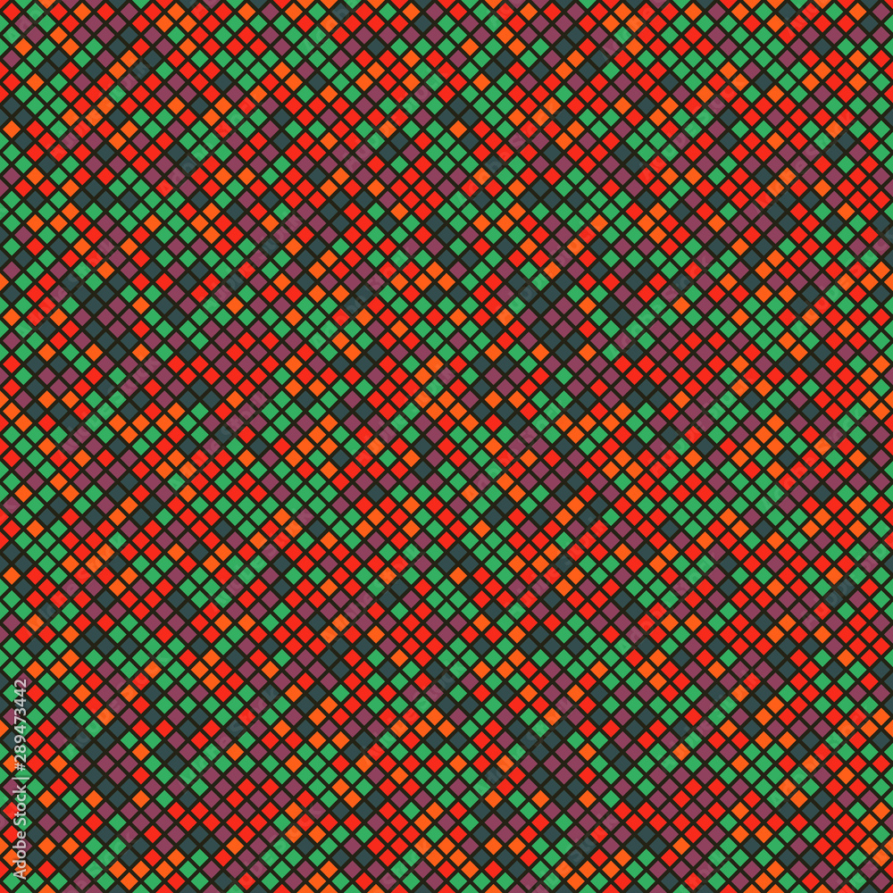 Poster abstract seamless pixels background. mosaic backdrop.
