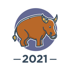 Chinese horoscope, ox zodiac sign, 2021 New Year symbol