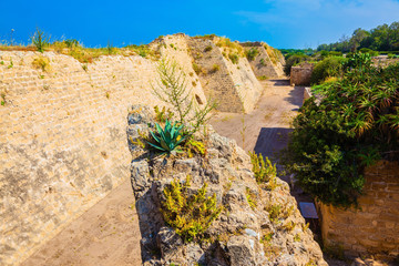  Deep moat around Caesarea