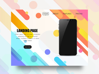 Website template for websites, or apps.