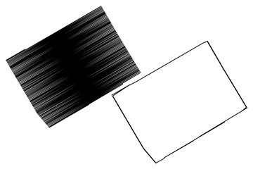 McLennan County, Texas (Counties in Texas, United States of America,USA, U.S., US) map vector illustration, scribble sketch McLennan map