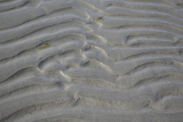 an abstract pattern of waves on the sand