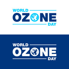 World Ozone day design vector