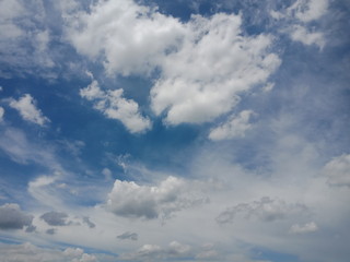 blue sky with clouds