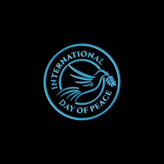 International Day of peace vector