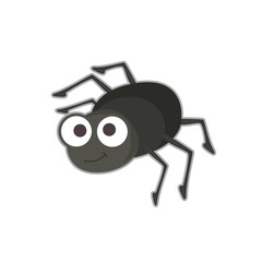 Vector illustration of cute spider
