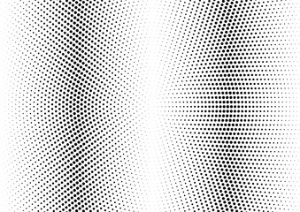 Fototapeta premium Abstract halftone dotted background. Futuristic grunge pattern, dot and circles. Vector modern optical pop art texture for posters, sites, business cards, cover, postcards, labels, stickers layout.
