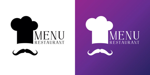 Restaurant menu vector logo template