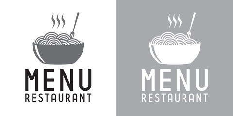 Restaurant menu vector logo template