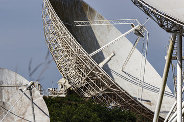 A satellite dish field in Sintra, Telecommunications, Portugal