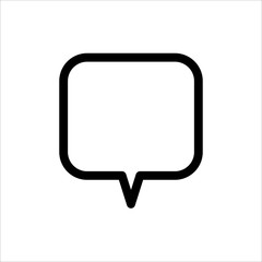Speech Bubble icon. symbol of Chatting, Comment or Message with trendy flat line style icon for web site design, logo, app, UI isolated on white background. vector illustration eps 10
