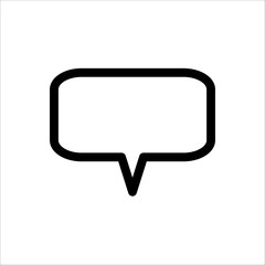 Speech Bubble icon. symbol of Chatting, Comment or Message with trendy flat line style icon for web site design, logo, app, UI isolated on white background. vector illustration eps 10
