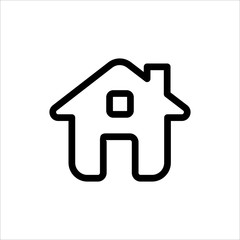 Home icon. symbol of House or Building with trendy flat line style icon for web site design, logo, app, UI isolated on white background. vector illustration eps 10