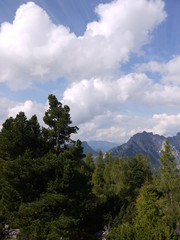 Blick auf die Berge