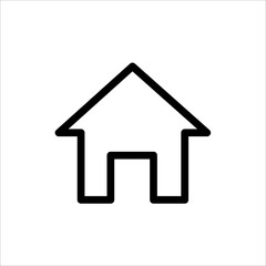 Home icon. symbol of House or Building with trendy flat line style icon for web site design, logo, app, UI isolated on white background. vector illustration eps 10