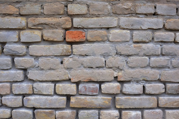 A brick wall.