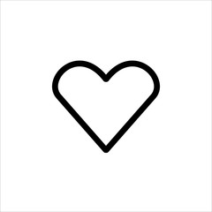 Love icon. symbol of heart or love with trendy flat line style icon for web site design, logo, app, UI isolated on white background. vector illustration eps 10