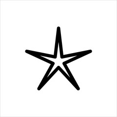 Vector star icon. symbol of rating or favorite with trendy flat outline style icon for web site design, logo, app, UI isolated on white background