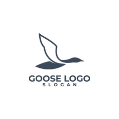 Logo with a symbol of “GOOSE" formed a good symbol  © art_bee8