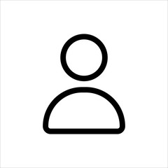 User icon. symbol of business people or avatar profile with trendy flat style icon for web site design, logo, app, UI isolated on white background. vector illustration eps 10