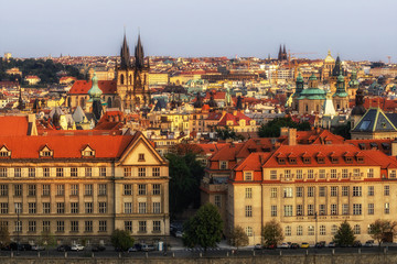Fototapeta na wymiar view of prague city