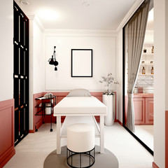 3d render of massage center