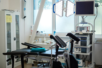 Interior of a gynaecology cabinet