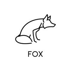 fox mimimalis logo line concept