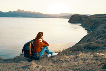 young woman on the beach